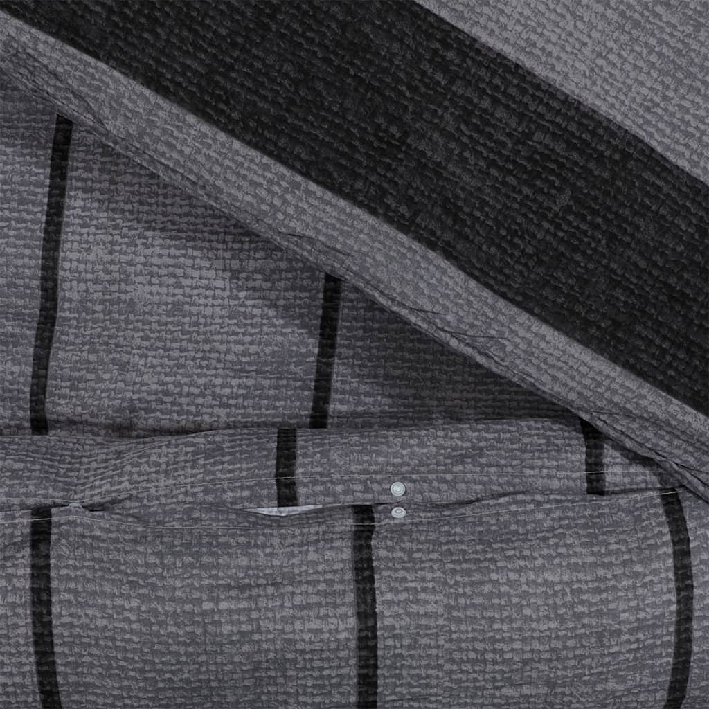 Bedding set dark grey 200x200 cm cotton