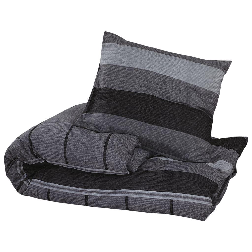 Bedding set dark grey 260x220 cm cotton
