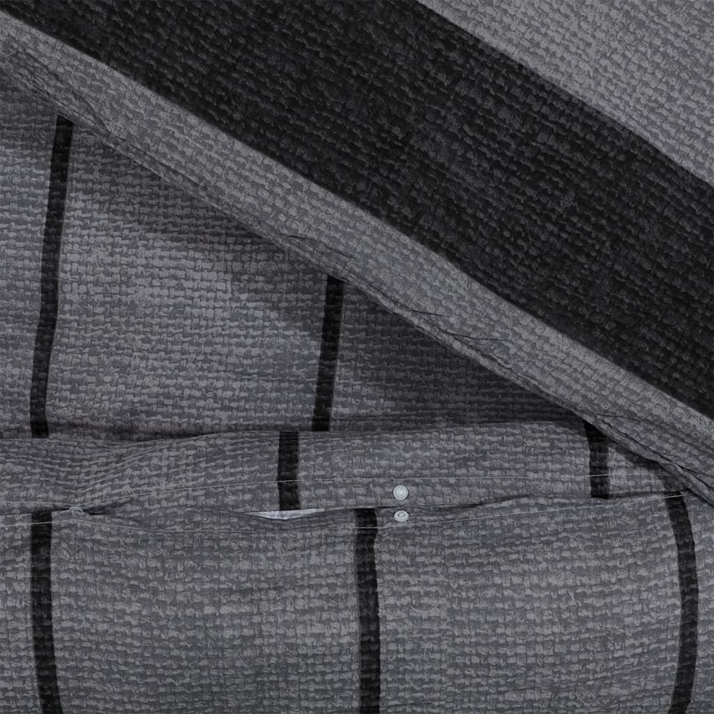 Bedding set dark grey 260x220 cm cotton