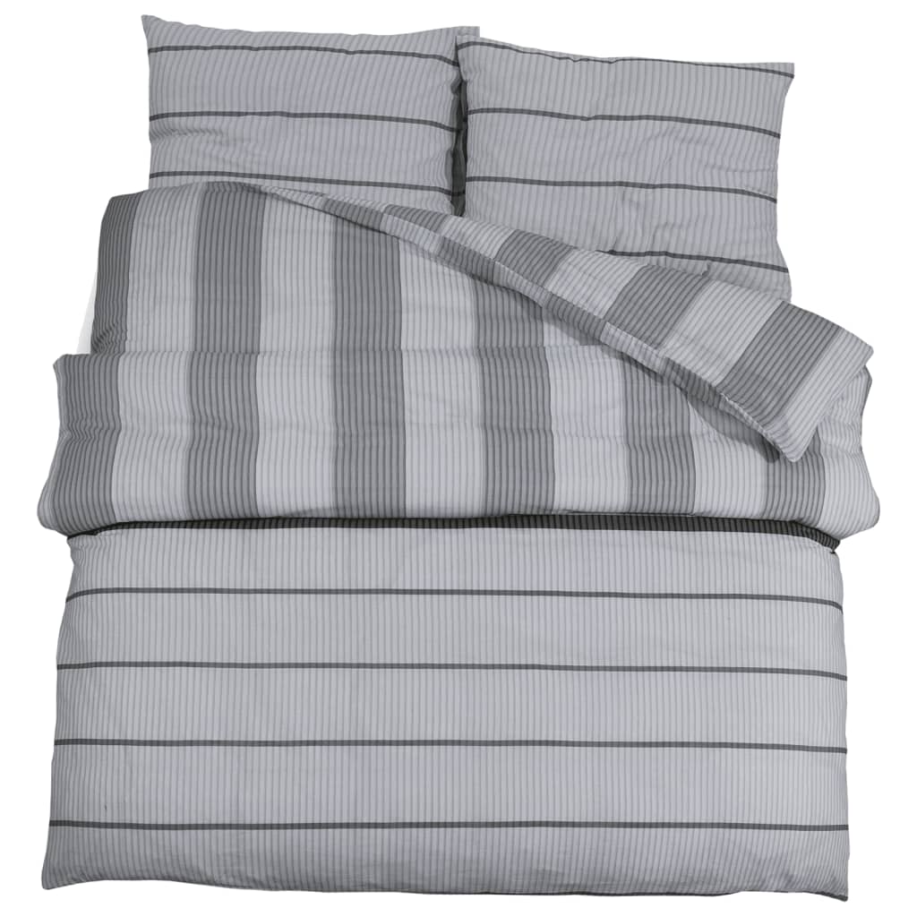 Bedding set grey 200x200 cm cotton