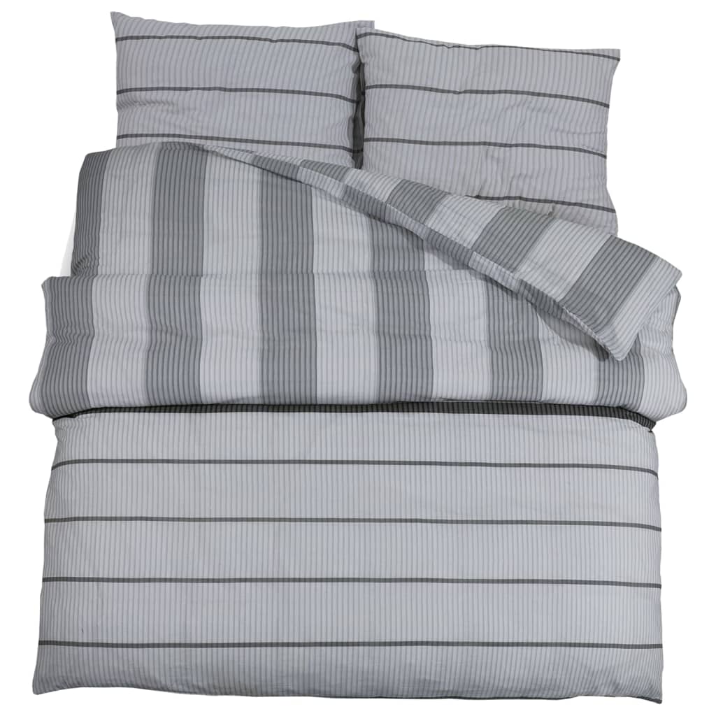 Bedding set grey 140x200 cm cotton