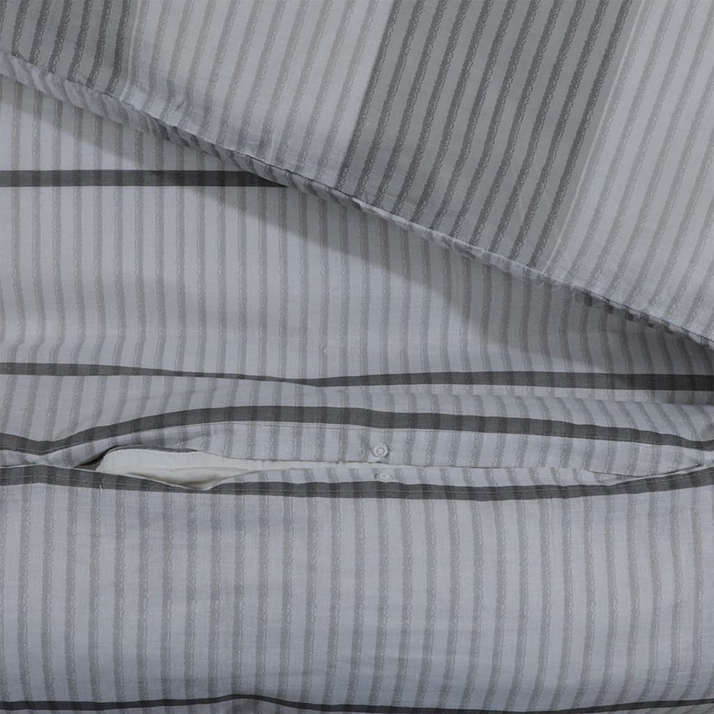 Bedding set grey 140x200 cm cotton