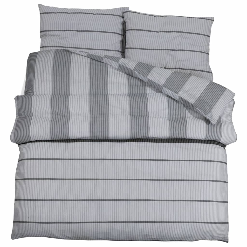 Bedding set grey 140x200 cm cotton