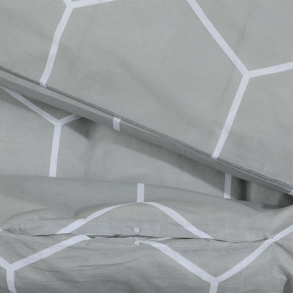 Bedding set grey 140x200 cm cotton