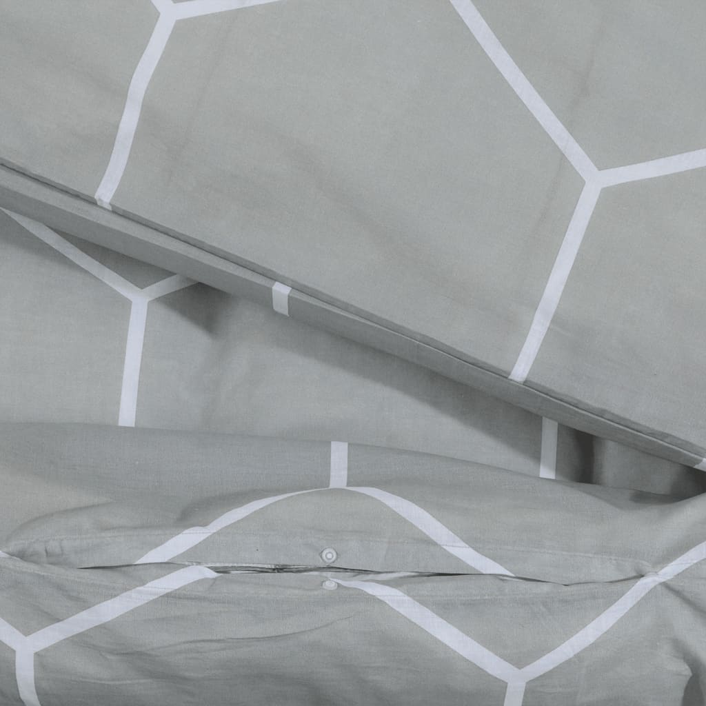 Bedding set grey 200x200 cm cotton