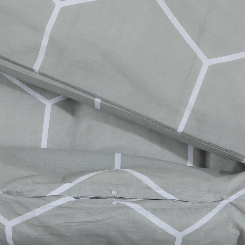 Bedding set grey 140x200 cm cotton