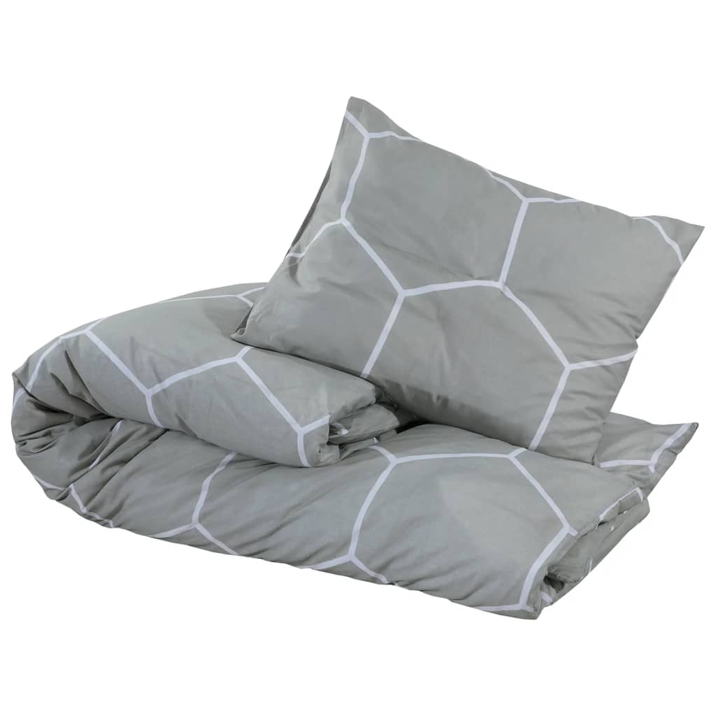 Bedding set grey 200x200 cm cotton