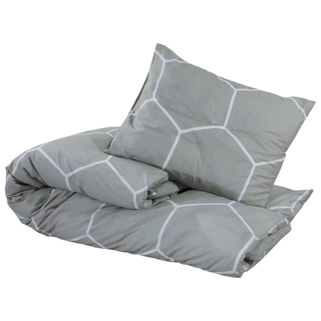 Bedding set grey 225x220 cm cotton