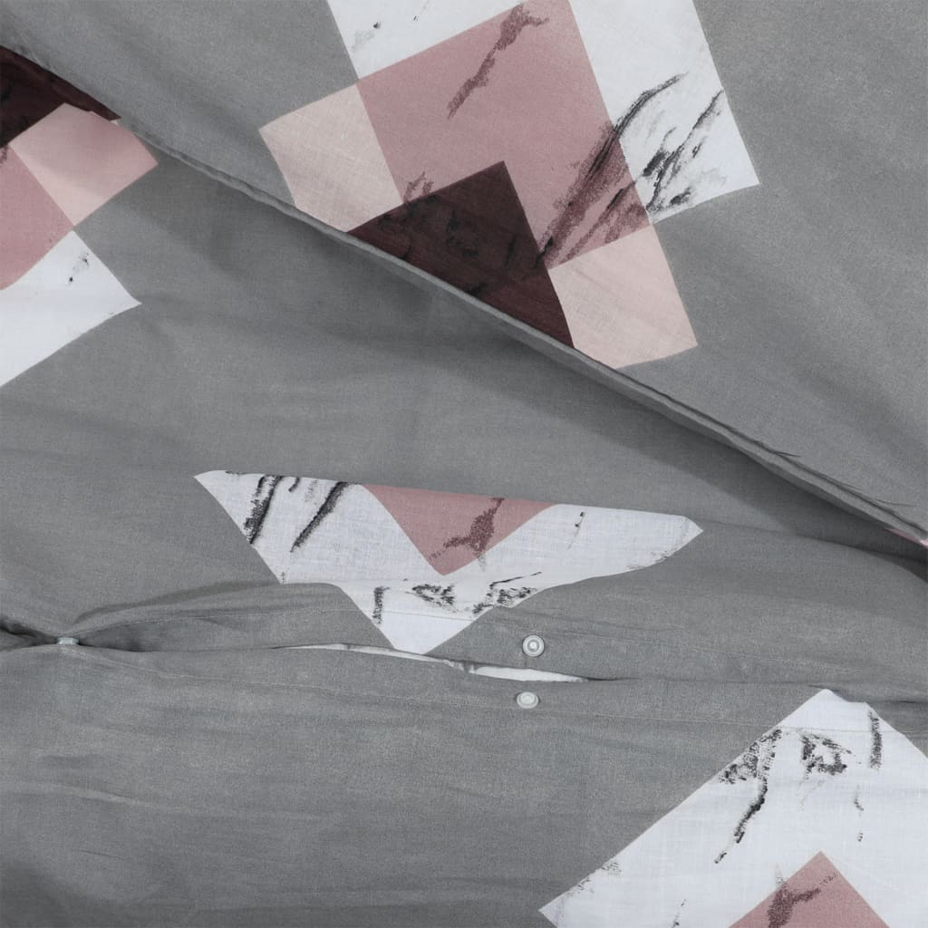 Bedding set grey 140x200 cm cotton