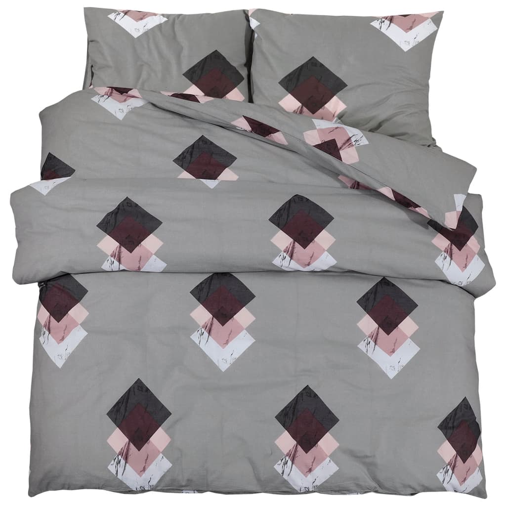 Bedding set grey 220x240 cm cotton