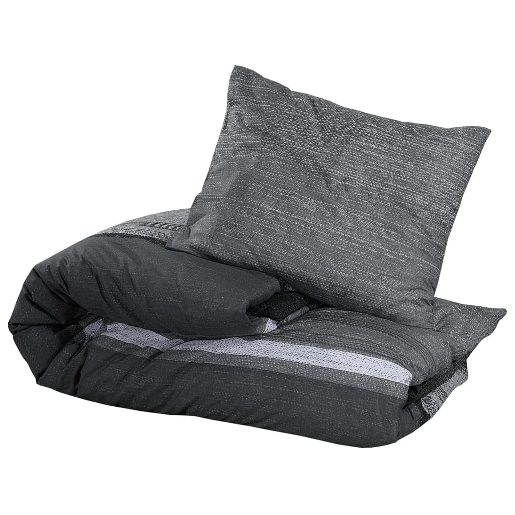 Bedding set dark grey 200x200 cm cotton