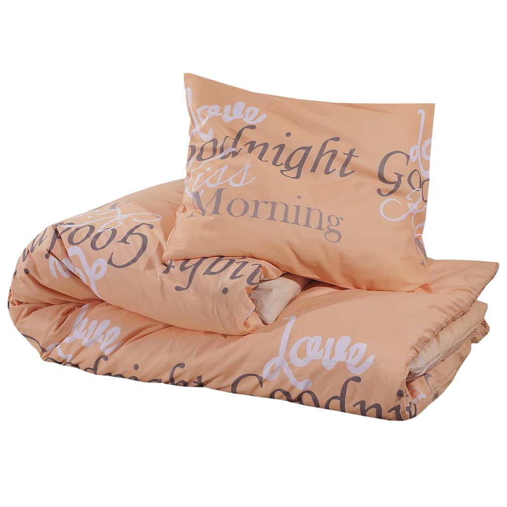 Parure de lit rose 260x240 cm coton