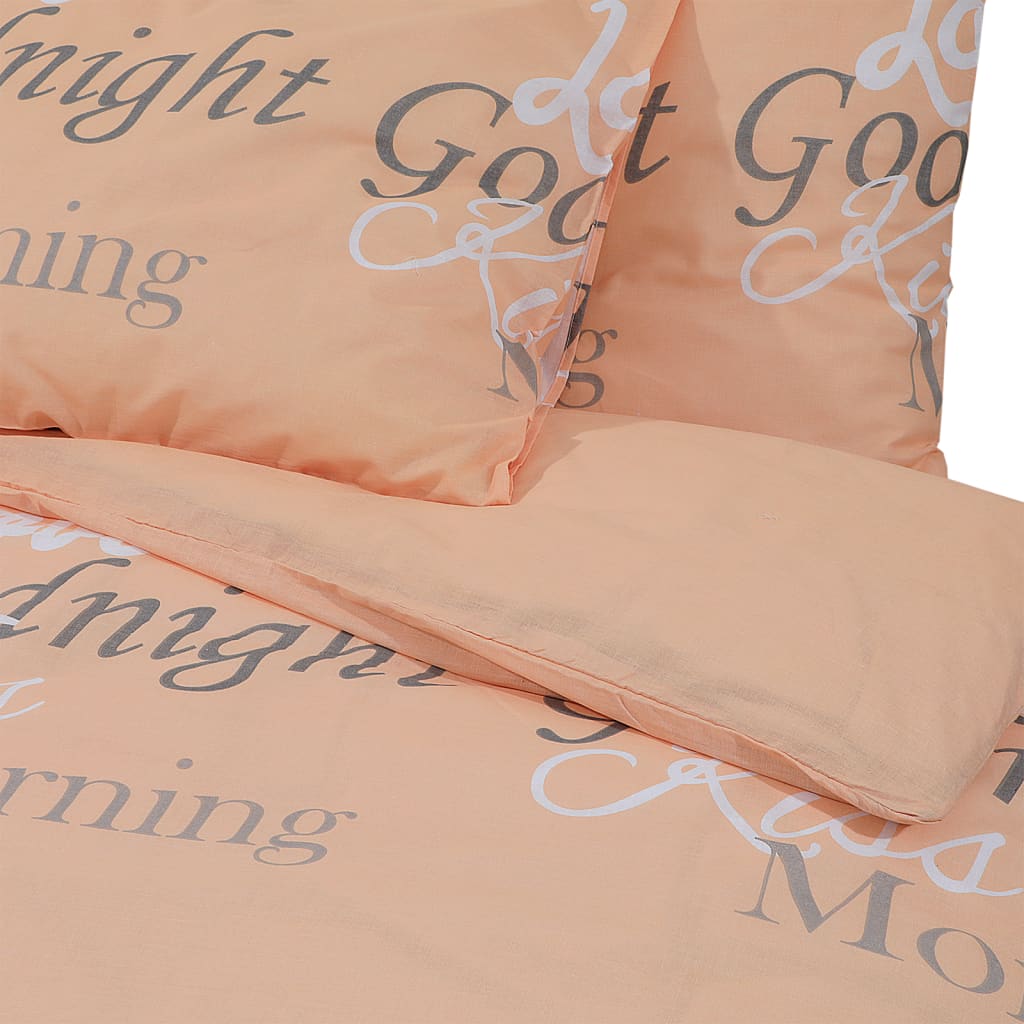Parure de lit rose 260x240 cm coton