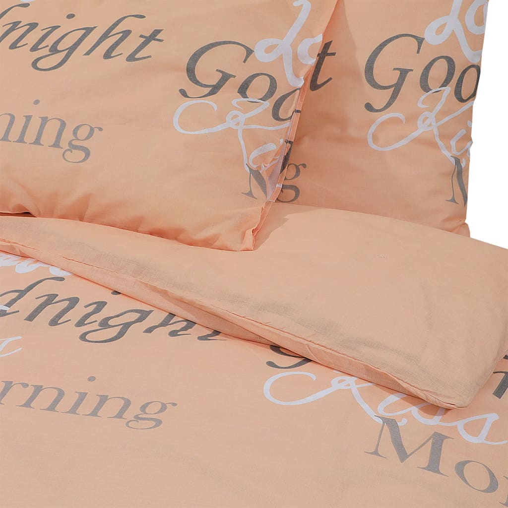 Parure de lit rose 200x220 cm coton