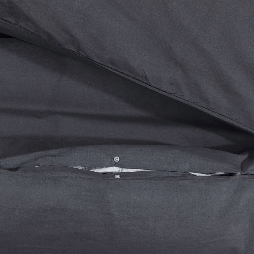 Parure de lit noire 220x240 cm coton