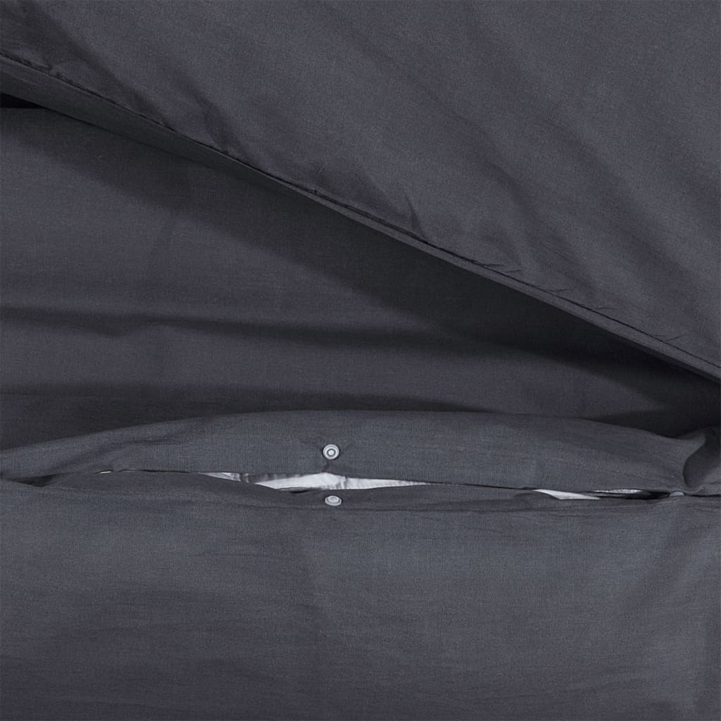 Parure de lit noire 260x240 cm coton
