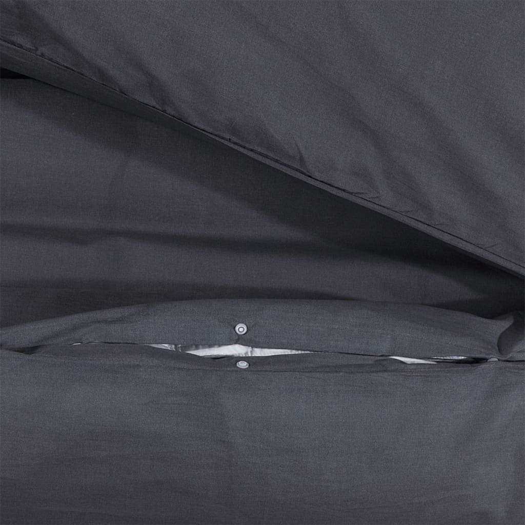 Parure de lit noire 260x220 cm coton