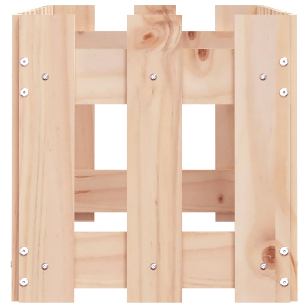 Raised bed picket fence design 100x30x30 cm solid pine wood