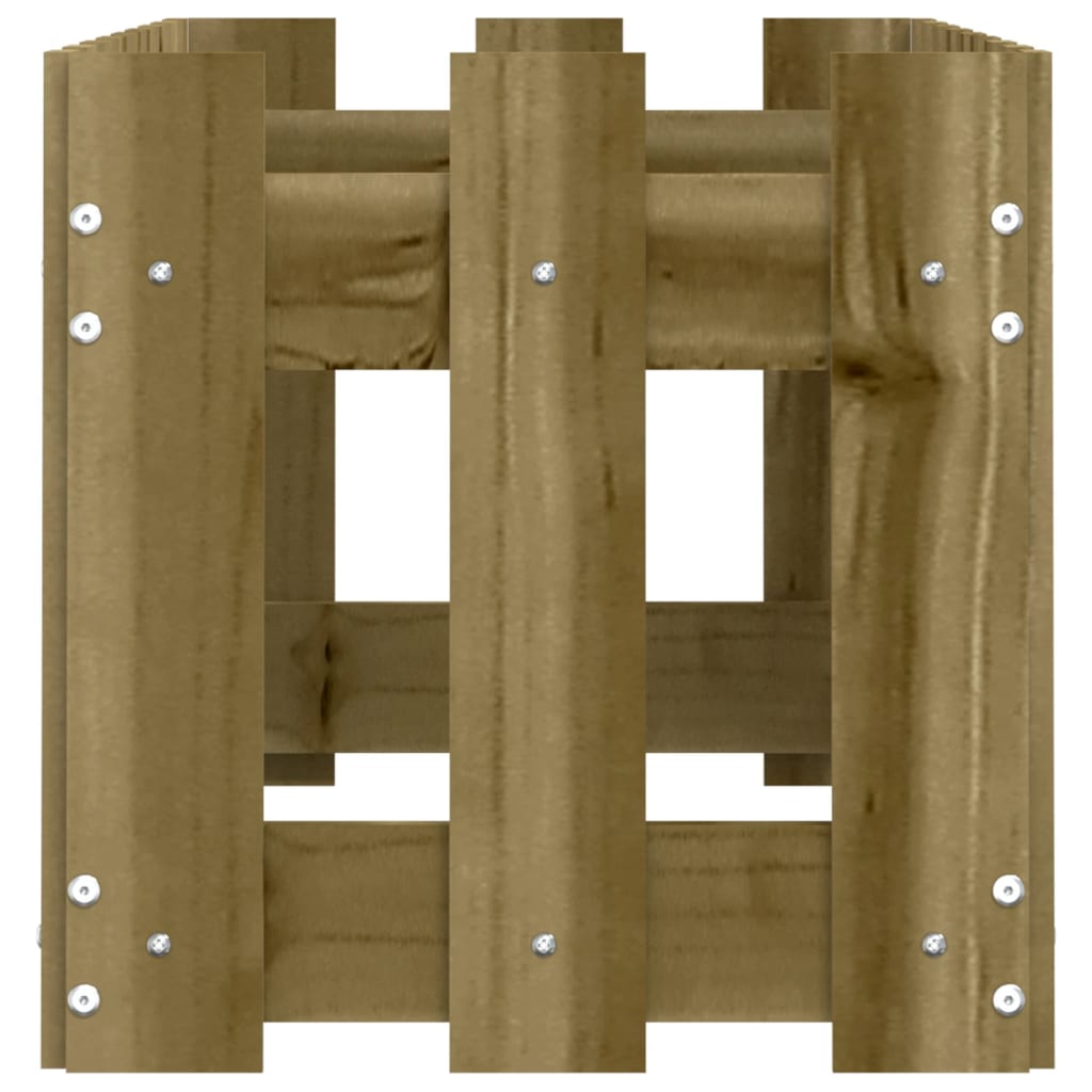 Raised Bed Picket Fence Design 100x30x30 cm Pinewood Impregnated