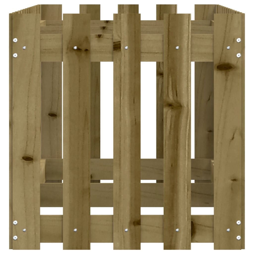 Raised Bed Picket Fence Design 150x50x50 cm Pinewood Impregnated