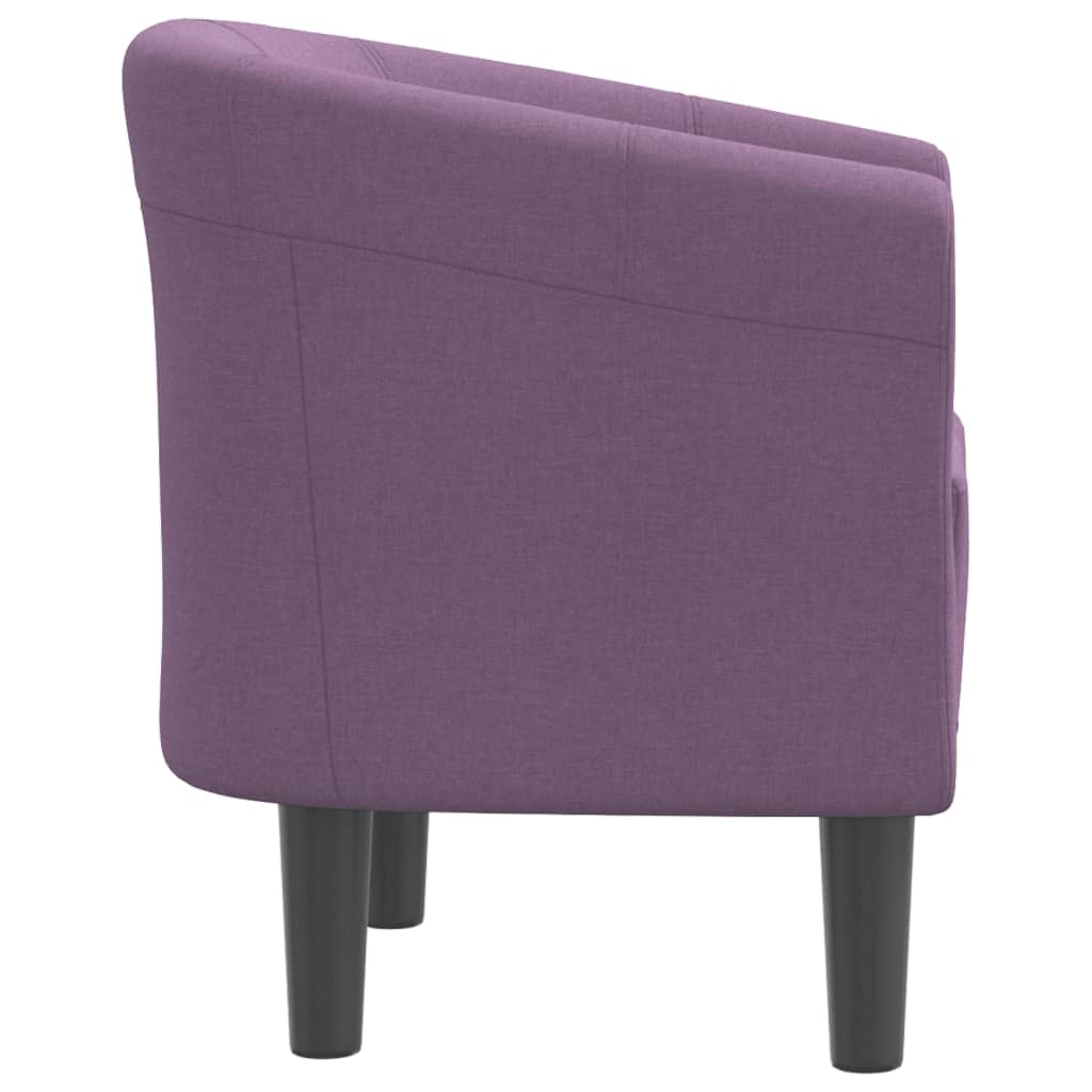 Clubsessel Lila Stoff