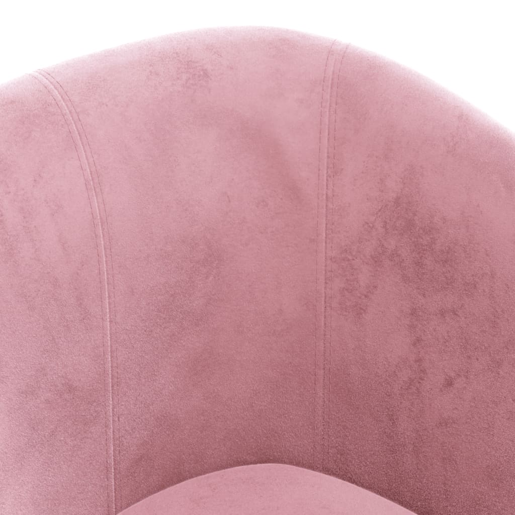 Fauteuil club en velours rose