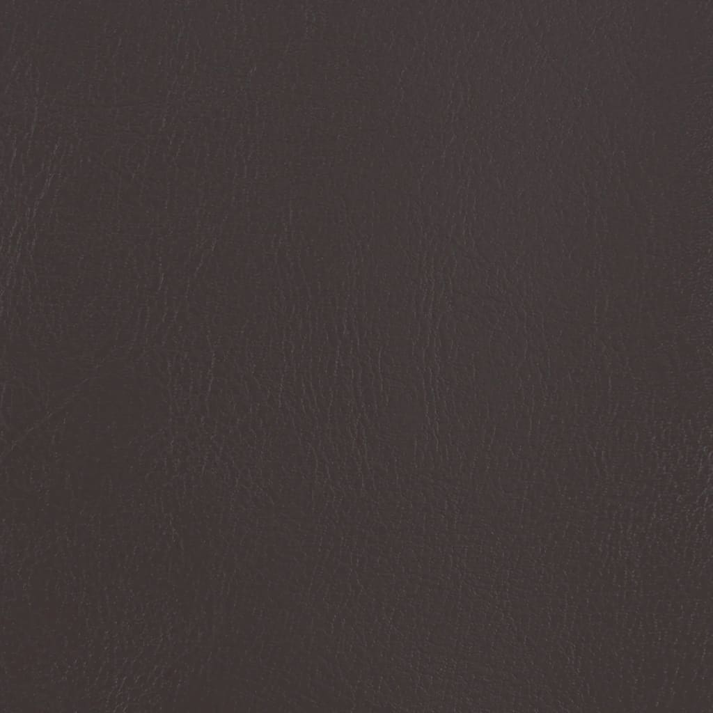 Fauteuil club avec repose-pieds simili cuir marron