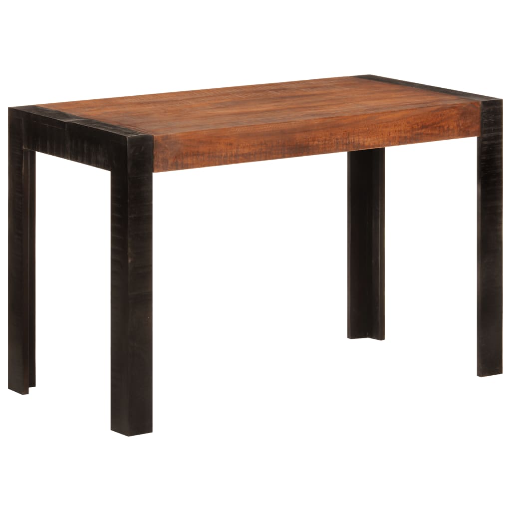 Table à manger marron miel 120x60x76 cm en bois de manguier massif