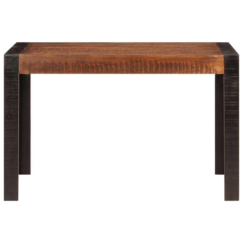 Table à manger marron miel 120x60x76 cm en bois de manguier massif