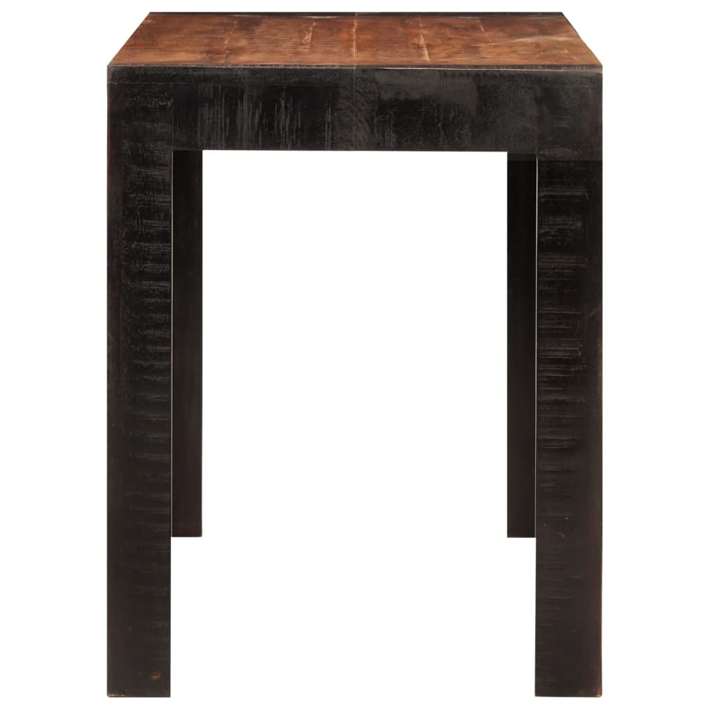 Table à manger marron miel 120x60x76 cm en bois de manguier massif
