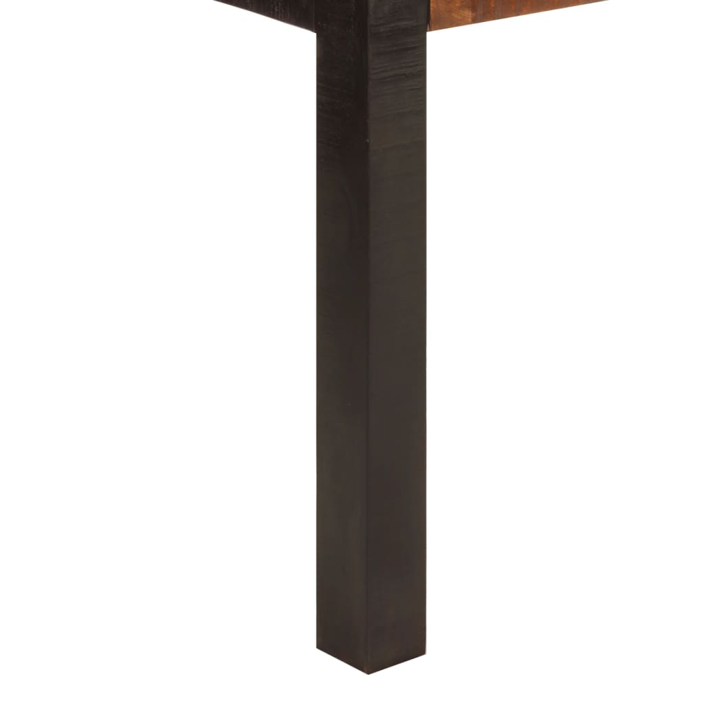 Table à manger marron miel 120x60x76 cm en bois de manguier massif