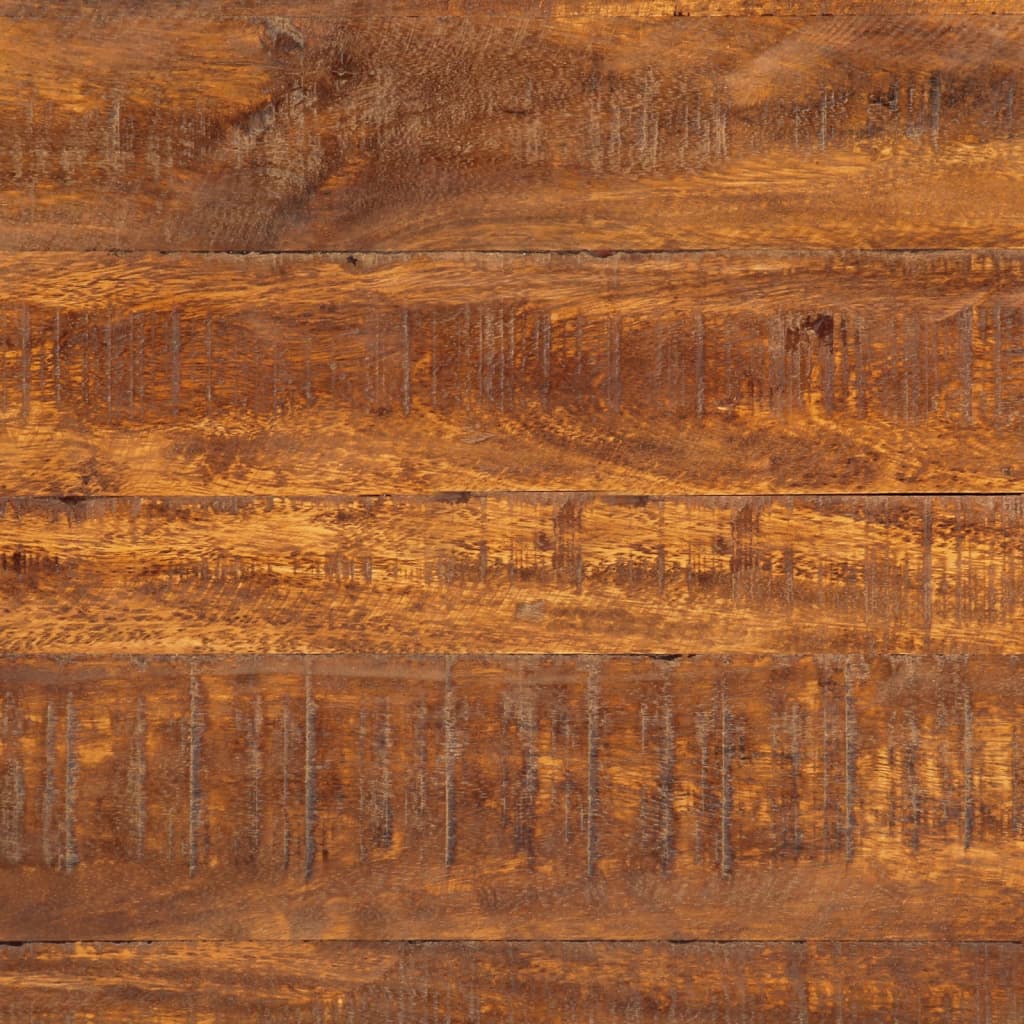Table à manger marron miel 120x60x76 cm en bois de manguier massif