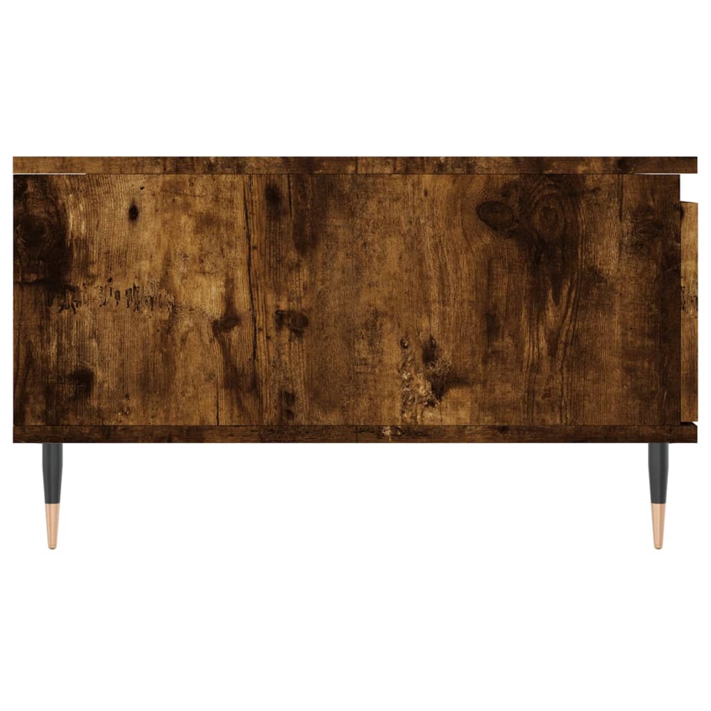 Coffee table smoked oak 90x60x35 cm wood material