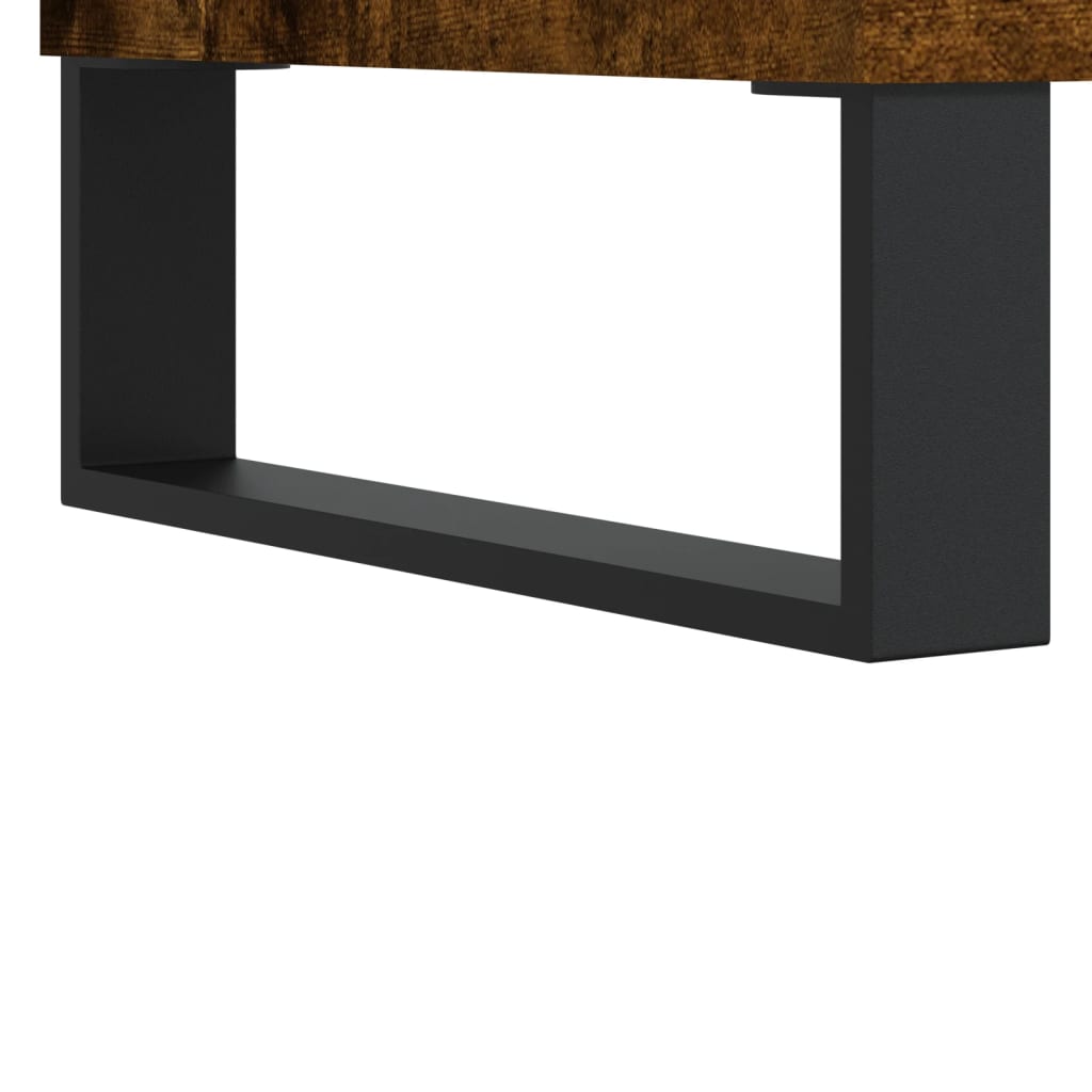 Coffee table smoked oak 90x60x35 cm wood material