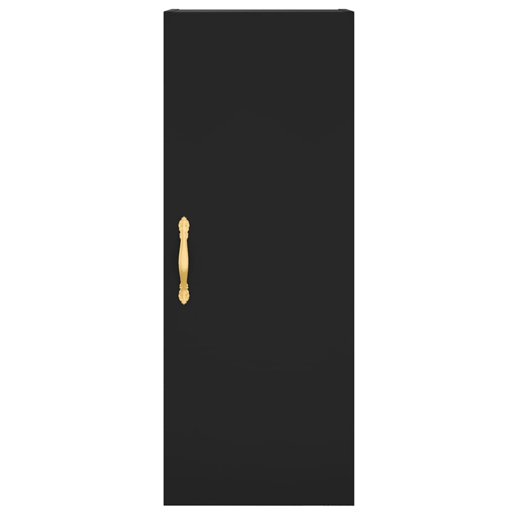 Wall Cabinet Black 34.5x34x90 cm