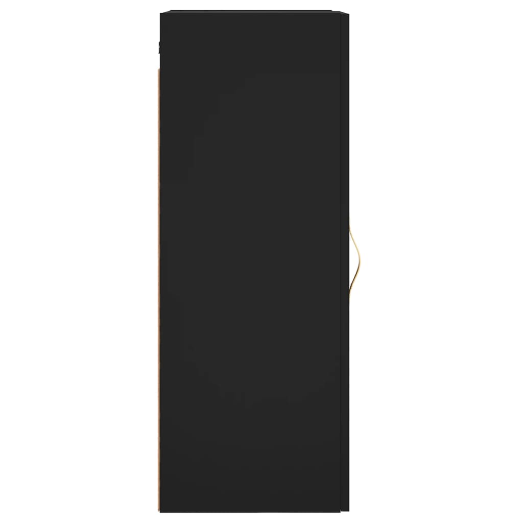 Wall Cabinet Black 34.5x34x90 cm