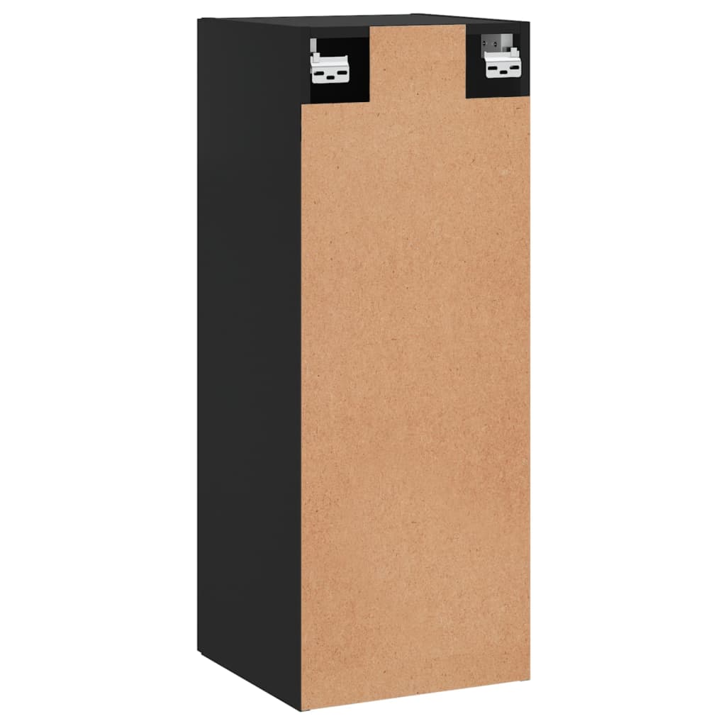 Wall Cabinet Black 34.5x34x90 cm