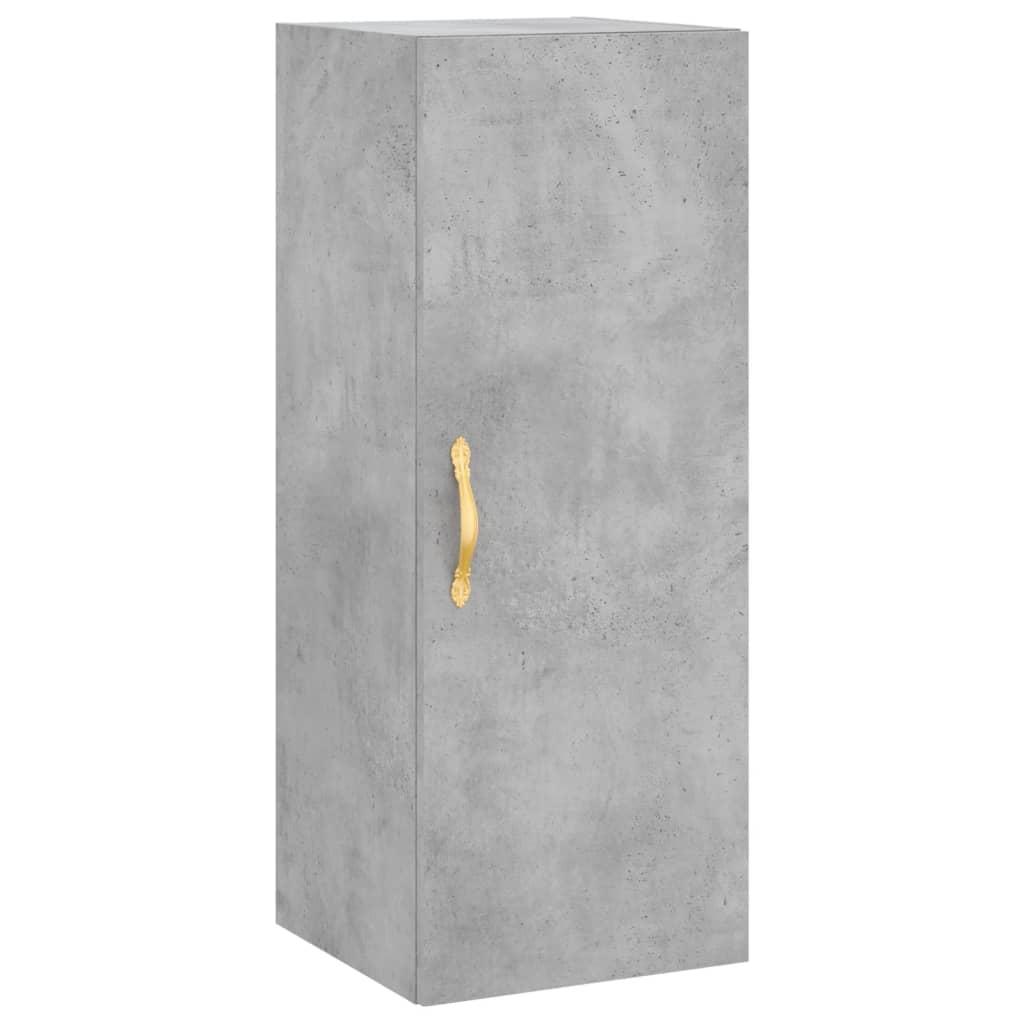 Wall Cabinet Concrete Grey 34.5x34x90 cm