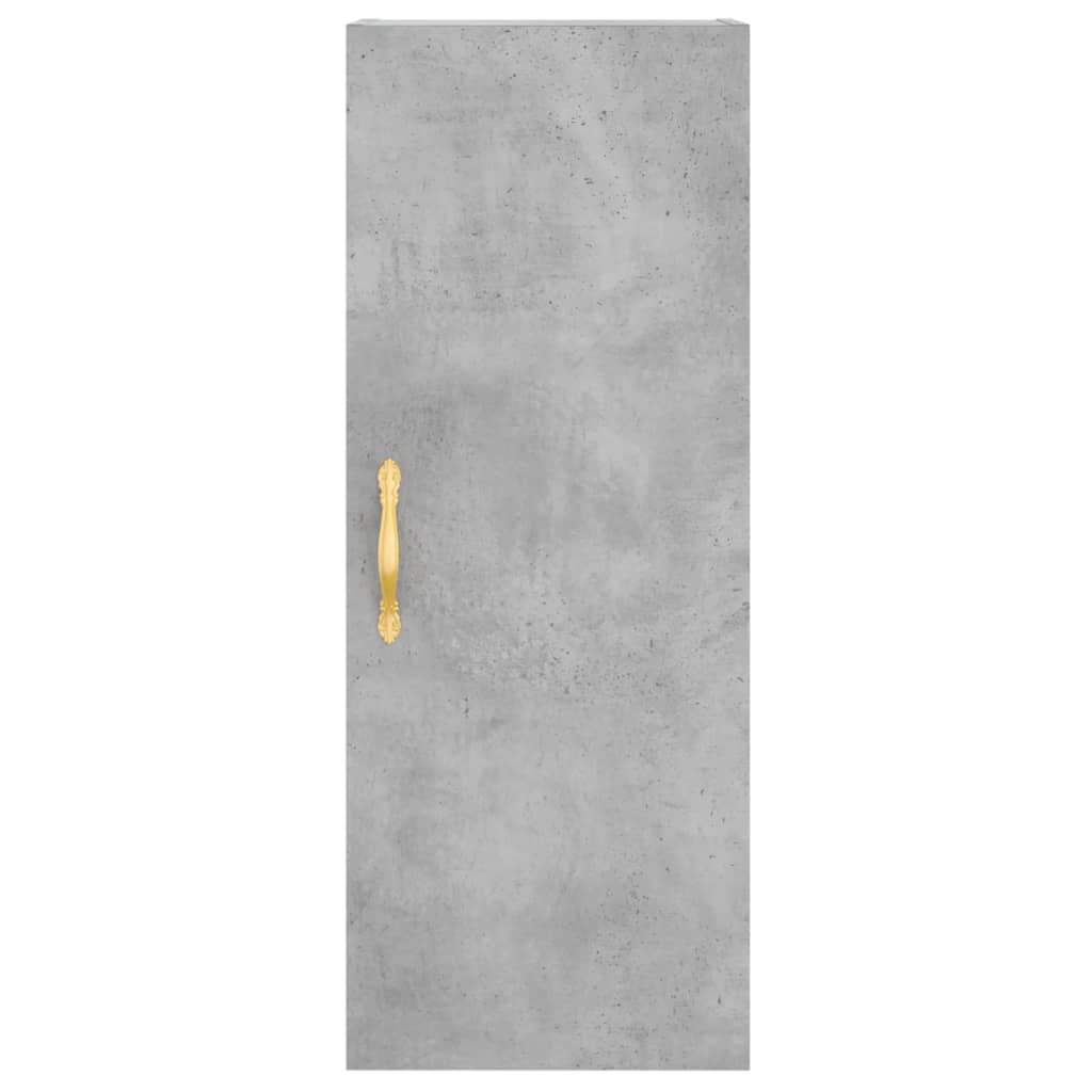 Wall Cabinet Concrete Grey 34.5x34x90 cm