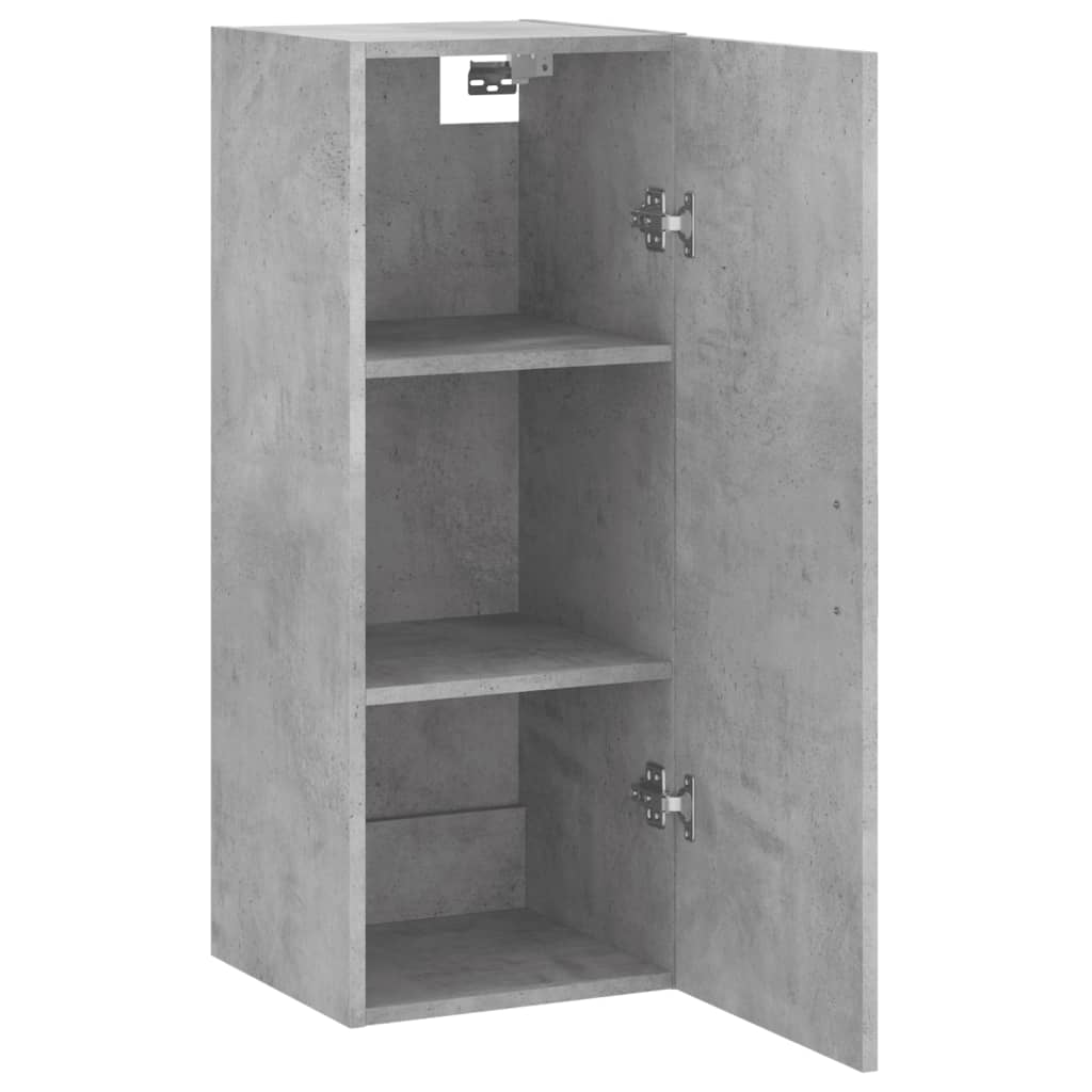 Wall Cabinet Concrete Grey 34.5x34x90 cm