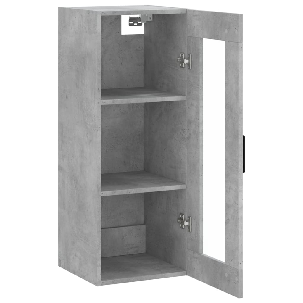 Wall Cabinet Concrete Grey 34.5x34x90 cm