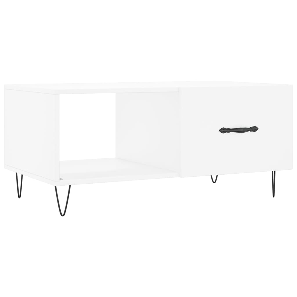 Coffee Table White 90x50x40 cm Wood Material