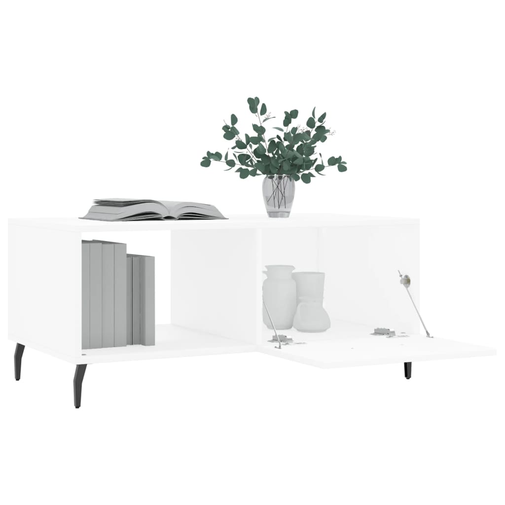 Coffee Table White 90x50x40 cm Wood Material