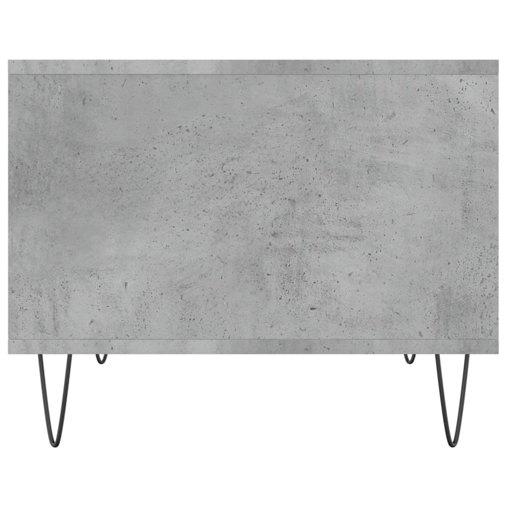 Coffee table concrete grey 60x50x40 cm wood material