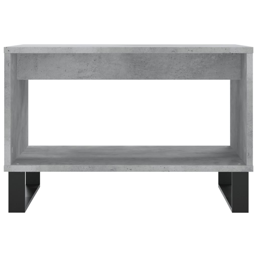 Coffee table concrete grey 60x50x40 cm wood material