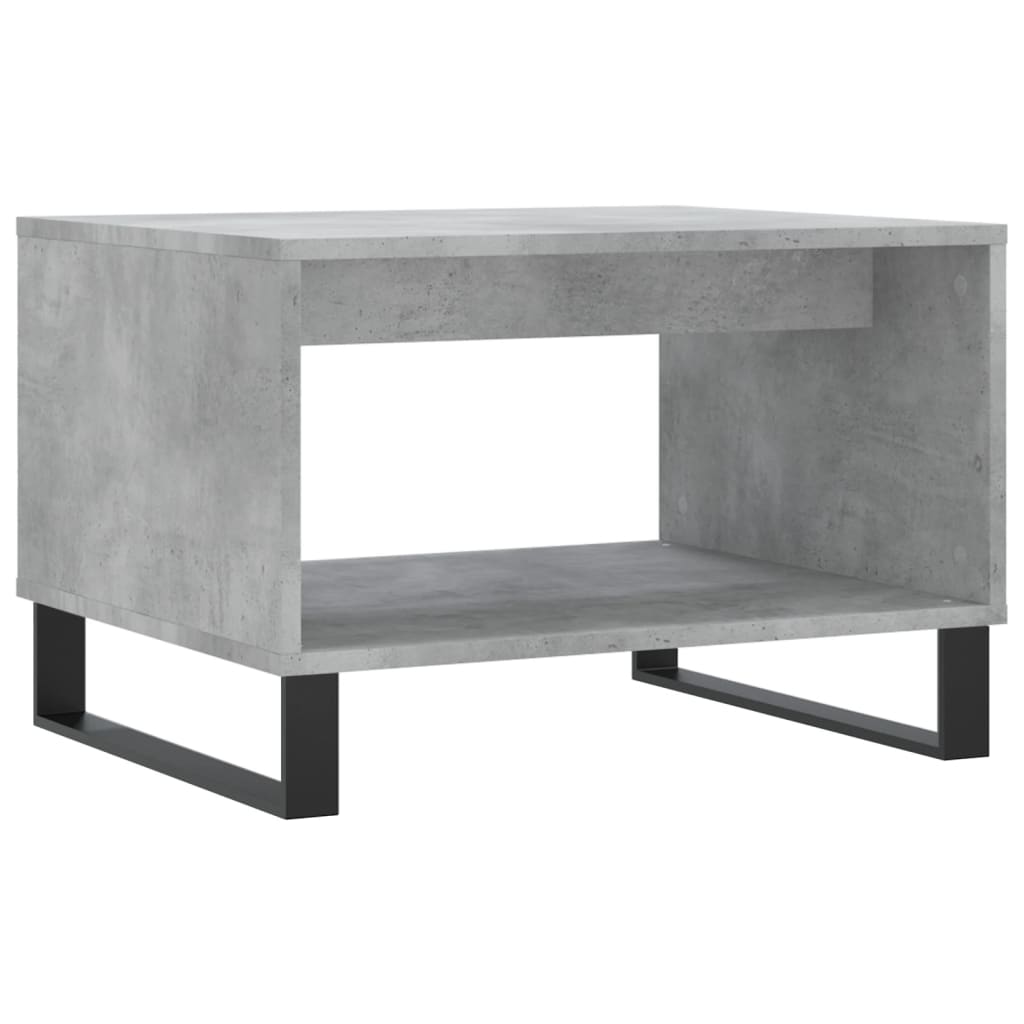Coffee table concrete grey 60x50x40 cm wood material