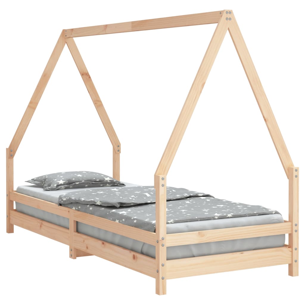 Lit enfant 80x200 cm en pin massif