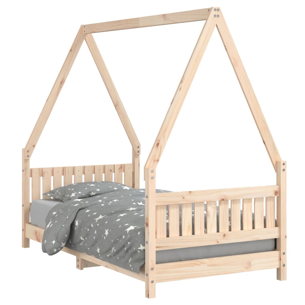 Lit enfant 80x160 cm en pin massif