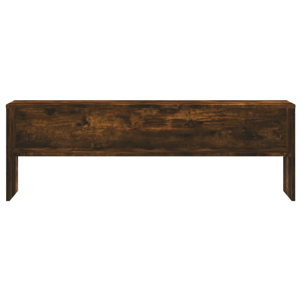 Meuble TV chêne fumé 120x40x40 cm matériau bois