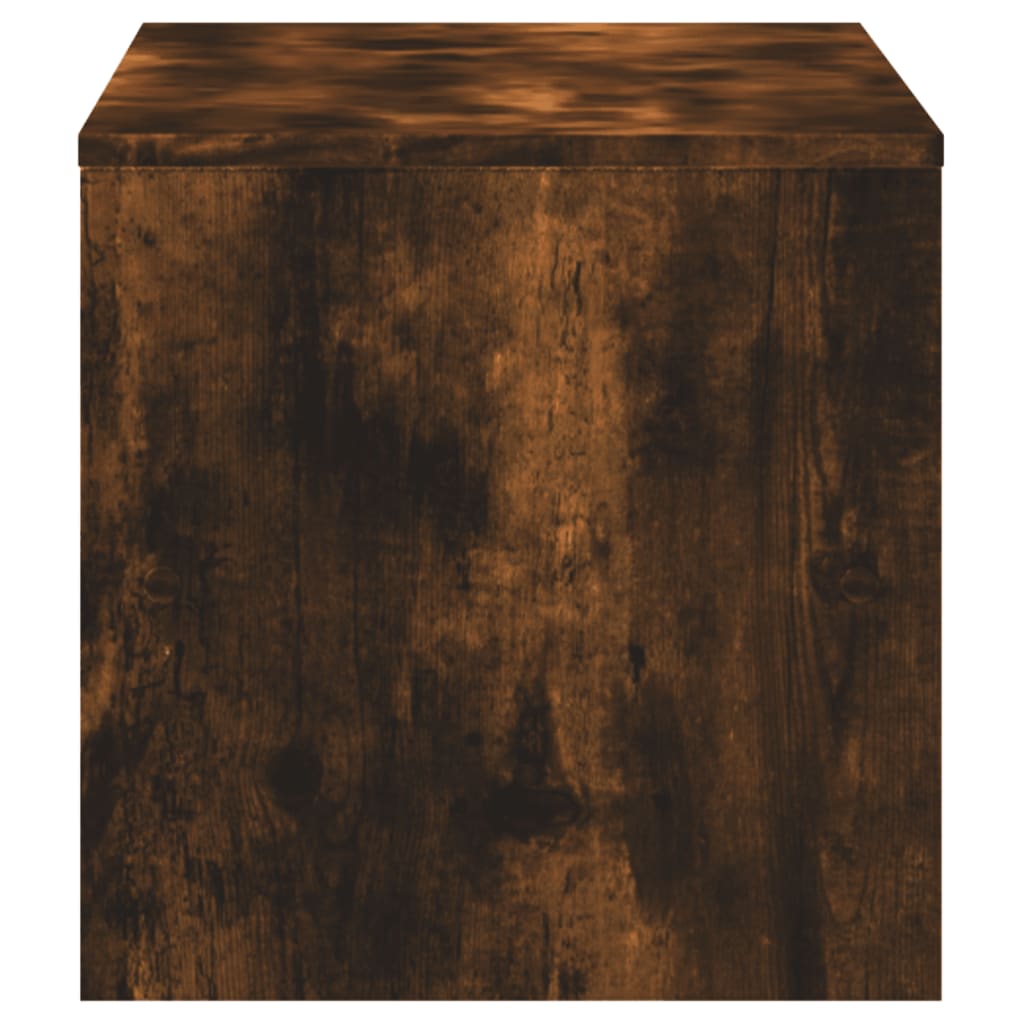 Meuble TV chêne fumé 120x40x40 cm matériau bois